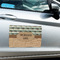 Cabin Large Rectangle Car Magnets- In Context