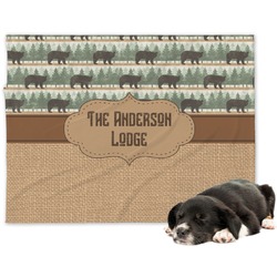 Cabin Dog Blanket - Large (Personalized)