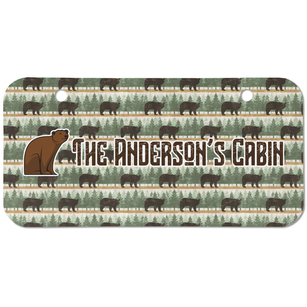 Custom Cabin Mini/Bicycle License Plate (2 Holes) (Personalized)