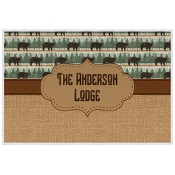 Cabin Laminated Placemat w/ Name or Text