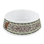 Cabin Plastic Dog Bowl - Small (Personalized)