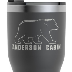 Cabin RTIC Tumbler - Black - Engraved Front & Back (Personalized)