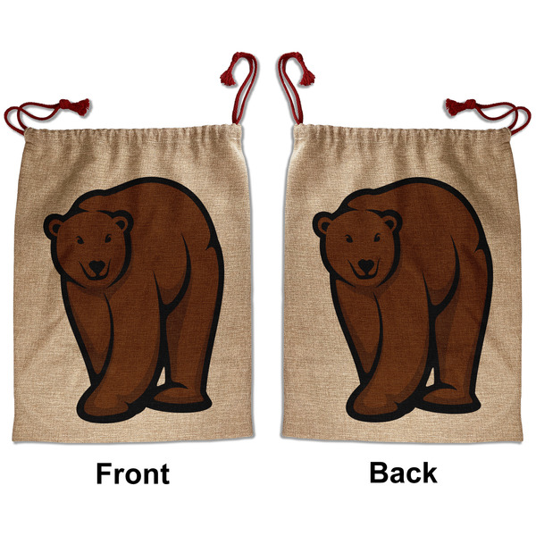 Custom Cabin Santa Sack - Front & Back