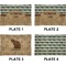 Cabin Set of Rectangular Appetizer / Dessert Plates (Approval)