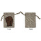 Cabin Small Burlap Gift Bag - Front Approval