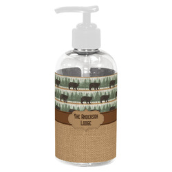 Cabin Plastic Soap / Lotion Dispenser (8 oz - Small - White) (Personalized)