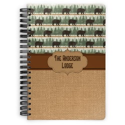 Cabin Spiral Notebook - 7x10 w/ Name or Text