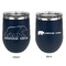 Cabin Stainless Wine Tumblers - Navy - Double Sided - Approval