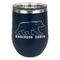 Cabin Stainless Wine Tumblers - Navy - Double Sided - Front