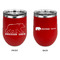 Cabin Stainless Wine Tumblers - Red - Double Sided - Approval