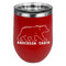 Cabin Stainless Wine Tumblers - Red - Double Sided - Front