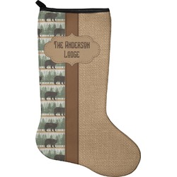 Cabin Holiday Stocking - Single-Sided - Neoprene (Personalized)