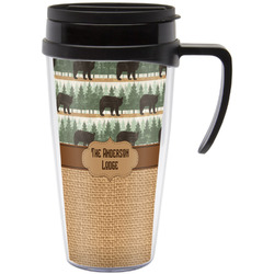 Cabin Acrylic Travel Mug with Handle (Personalized)