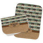 Cabin Burp Cloths - Fleece - Set of 2 w/ Name or Text