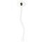 Cabin White Plastic 7" Stir Stick - Oval - Single Stick