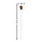 Cabin White Plastic 7" Stir Stick - Round - Dimensions