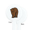 Cabin White Plastic 7" Stir Stick - Single Sided - Round - Front & Back