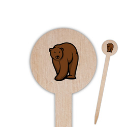 Cabin Round Wooden Food Picks