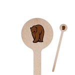 Cabin 7.5" Round Wooden Stir Sticks - Single Sided