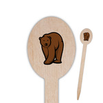 Cabin Oval Wooden Food Picks