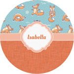 Foxy Yoga Multipurpose Round Labels - 1" (Personalized)