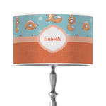 Foxy Yoga 12" Drum Lamp Shade - Poly-film (Personalized)