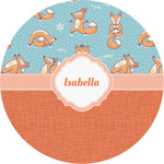 Foxy Yoga Multipurpose Round Labels - 2" (Personalized)