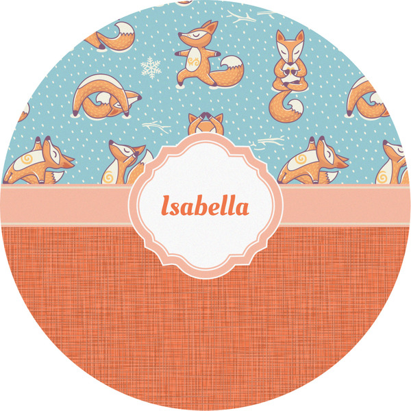 Custom Foxy Yoga Multipurpose Round Labels - 2" (Personalized)