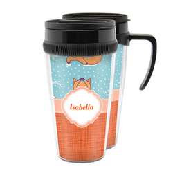 Foxy Yoga Acrylic Travel Mug (Personalized)