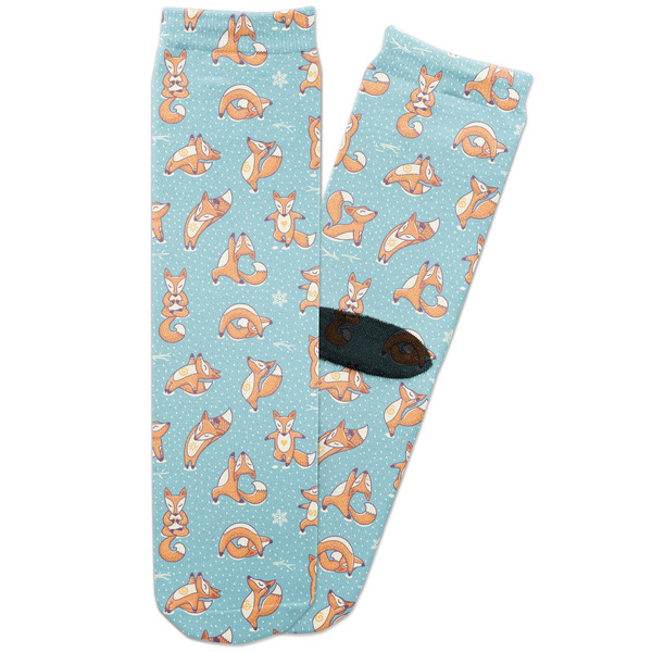 Custom Foxy Yoga Adult Crew Socks