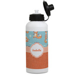 Foxy Yoga Water Bottles - Aluminum - 20 oz - White (Personalized)