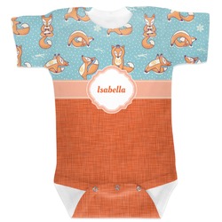 Foxy Yoga Baby Bodysuit 6-12 (Personalized)