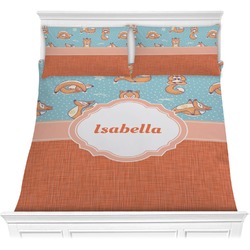 Foxy Yoga Comforter Set - Full / Queen (Personalized)