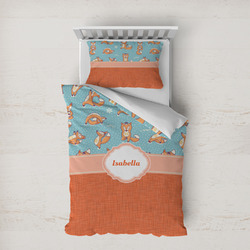 Foxy Yoga Duvet Cover Set - Twin XL (Personalized)