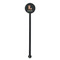 Foxy Yoga Black Plastic 5.5" Stir Stick - Round - Single Stick