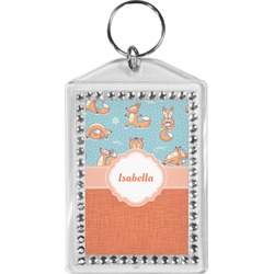 Foxy Yoga Bling Keychain (Personalized)