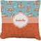 Foxy Yoga Burlap Pillow 18"