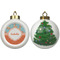 Foxy Yoga Ceramic Christmas Ornament - X-Mas Tree (APPROVAL)