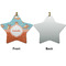 Foxy Yoga Ceramic Flat Ornament - Star Front & Back (APPROVAL)