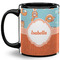 Foxy Yoga Coffee Mug - 11 oz - Full- Black