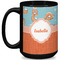 Foxy Yoga Coffee Mug - 15 oz - Black Full