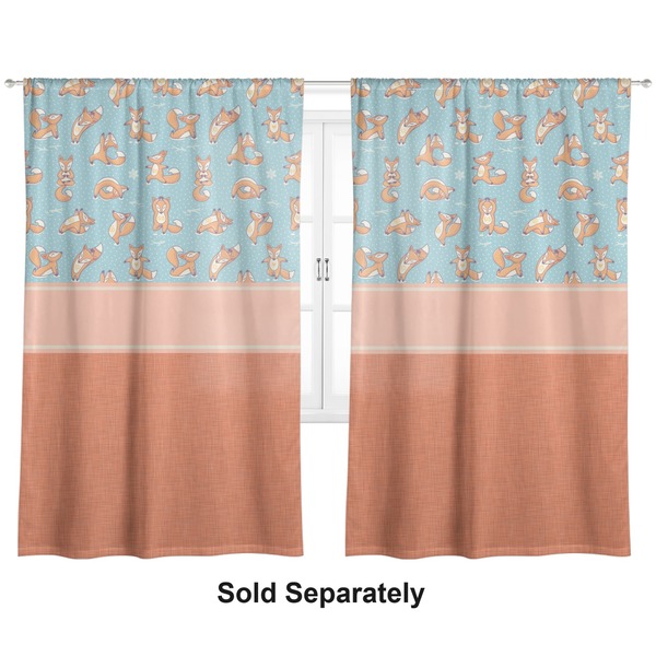 Custom Foxy Yoga Curtain Panel - Custom Size