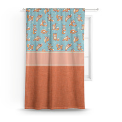 Foxy Yoga Curtain Panel - Custom Size