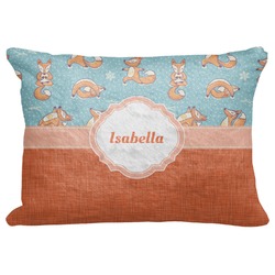 Foxy Yoga Decorative Baby Pillowcase - 16"x12" (Personalized)