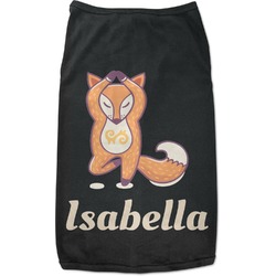 Foxy Yoga Black Pet Shirt - S (Personalized)