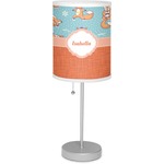 Foxy Yoga 7" Drum Lamp with Shade Polyester (Personalized)