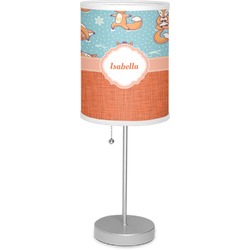 Foxy Yoga 7" Drum Lamp with Shade (Personalized)