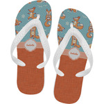 Foxy Yoga Flip Flops - Small (Personalized)