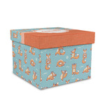 Foxy Yoga Gift Box with Lid - Canvas Wrapped - Medium (Personalized)