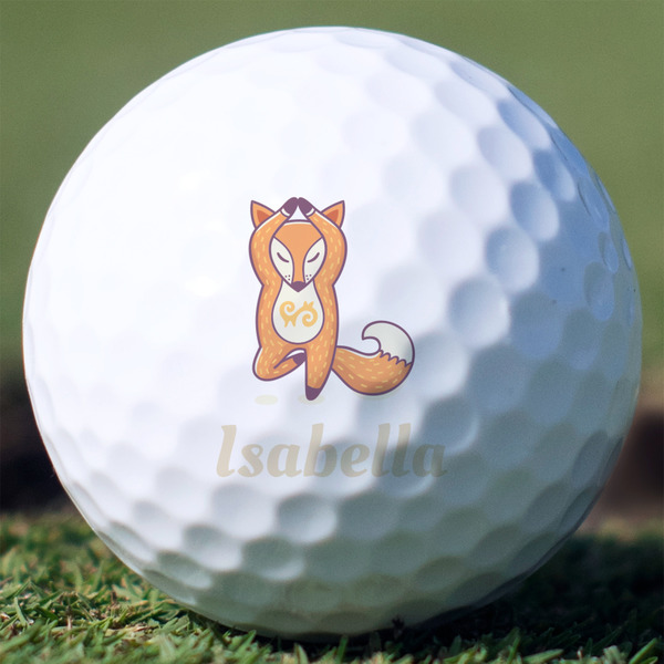 Custom Foxy Yoga Golf Balls - Titleist Pro V1 - Set of 3 (Personalized)